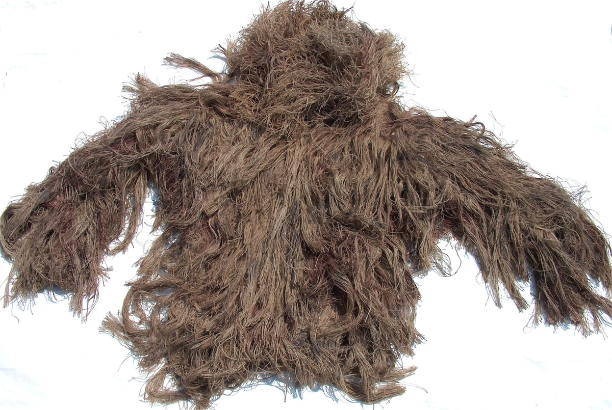 Jute BDU ghillie jacket in Desert camouflage