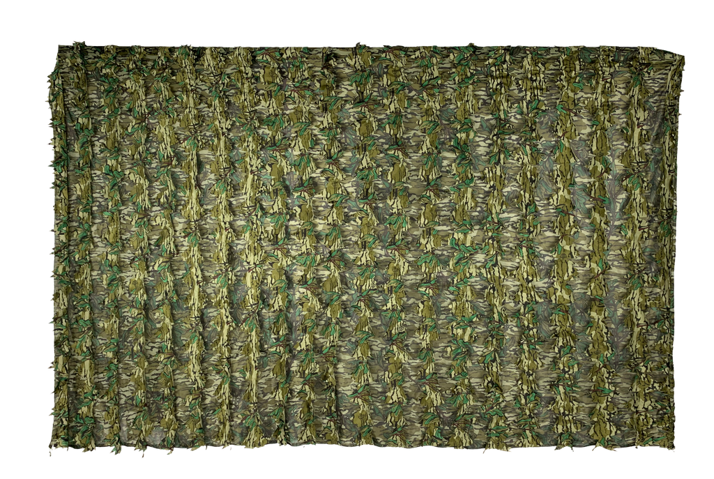 Titan 3D leafy blind cover in Mossy Oak Greenleaf pattern
