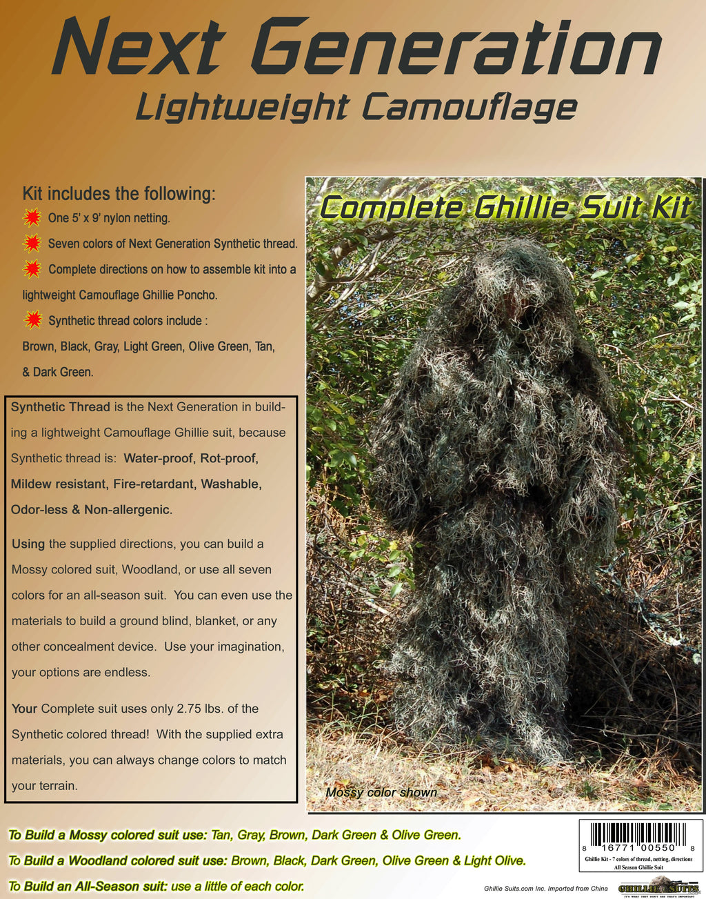 Next Generation Ghillie Camouflage Kit – GhillieSuits.com (photo 2 of 2)