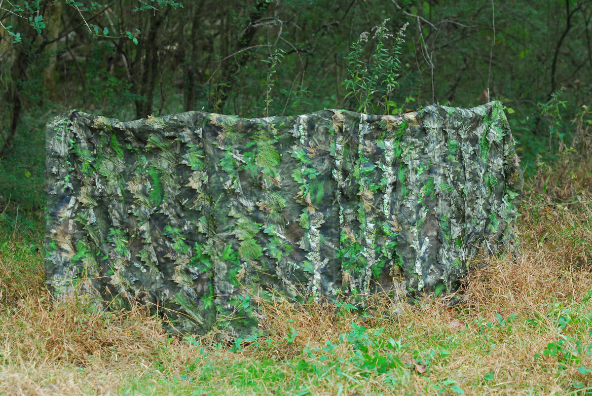 Titan 3D leafy blind cover in Mossy Oak Obsession pattern