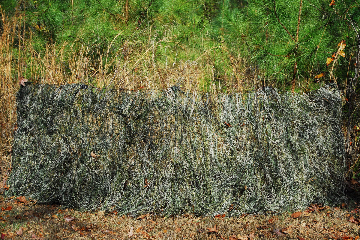 Woodland synthetic ghillie blind cover 30 by 9 feet