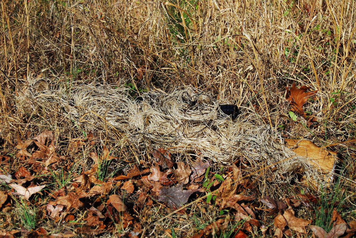 Desert synthetic ghillie rifle wrap