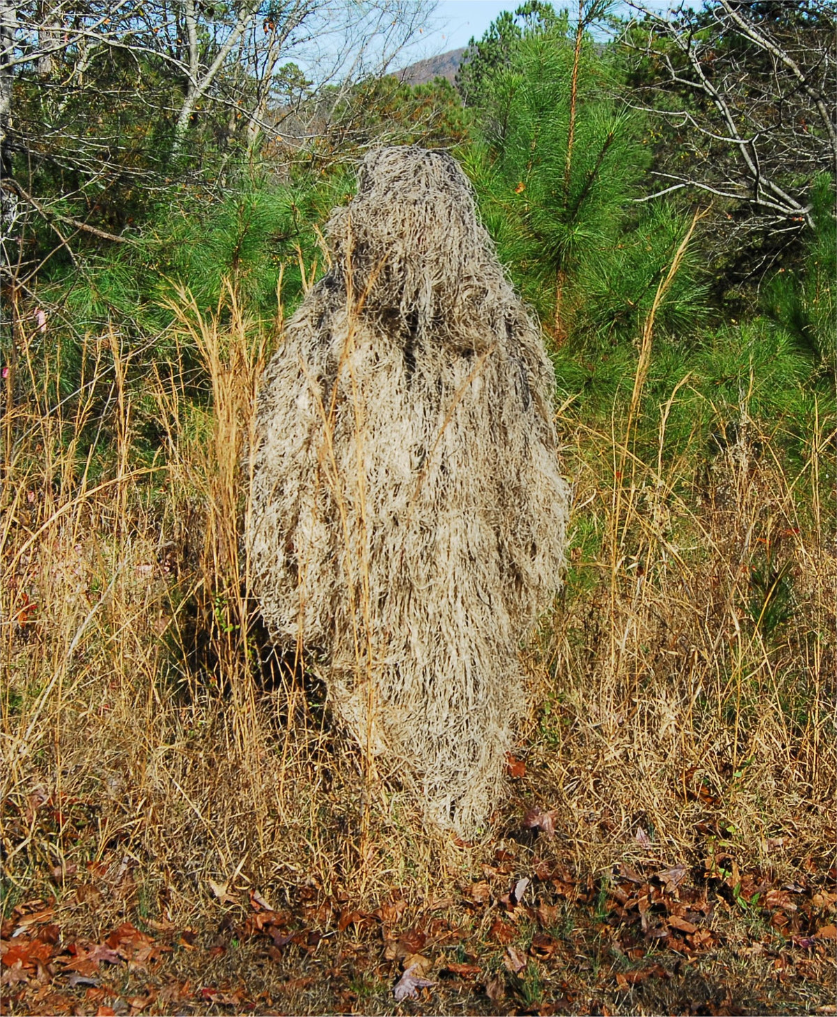 Desert synthetic ghillie poncho